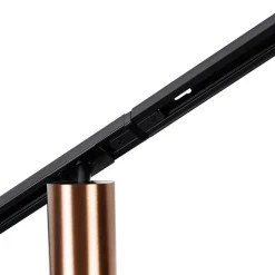 Modernes Schienensystem mit 5 Strahlern Dunkelbronze 1-Phasen GU10 70mm - Iconic Jeana Luxe