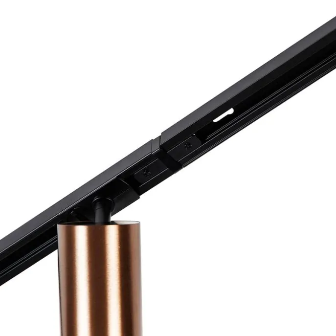 Modernes Schienensystem mit 5 Strahlern Dunkelbronze 1-Phasen GU10 70mm - Iconic Jeana Luxe