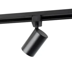 Modernes Schienensystem mit 4 Strahlern schwarz 1-phasig - Iconic Yade
