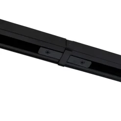 Modernes Schienensystem mit 4 Strahlern schwarz 1-phasig - Iconic Yade