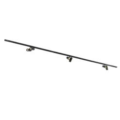 Modernes Schienensystem mit 3 Strahlern schwarz 1-phasig - Iconic Scopio