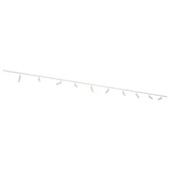 Modernes Schienensystem mit 10 Strahlern Beige und Weiß 1-phasig - Slimline Uzzy