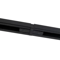 Modernes Schienensystem mit 6 schwarzen Strahlern 1-phasig 300cm - Iconic Jeana