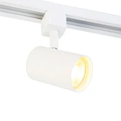 Modernes Schienensystem mit 4 Strahlern Weiß 1-phasig - Iconic Yade