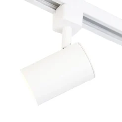 Modernes Schienensystem mit 4 Strahlern Weiß 1-phasig - Iconic Yade