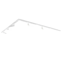 Modernes Schienensystem mit 5 Strahlern Weiß 1-phasig GU10 35mm - Iconic Jeana Luxe