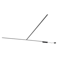 Modernes Schienensystem schwarz 1-phasig 400 cm - Magnetic