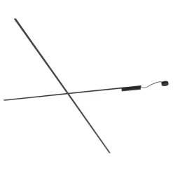 Modernes Schienensystem schwarz 1-phasig 600 cm - Magnetic