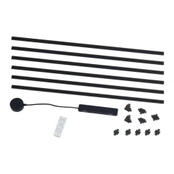 Modernes Schienensystem schwarz 1-phasig 600 cm - Magnetic