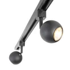 Modernes Schienensystem schwarz 5-flammig 1-phasig - Gissi