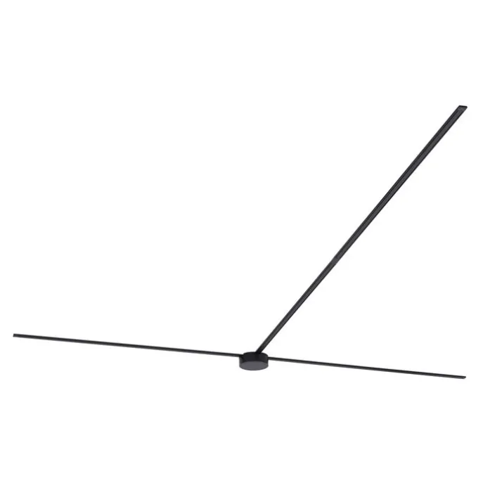 Modernes Schienensystem schwarz 1-phasig 400 cm mit rundem Netzteil - Magnetic