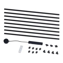 Modernes Schienensystem schwarz 1-phasig 800 cm - Magnetic