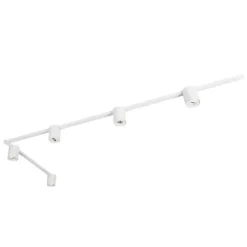 Modernes Schienensystem weiß mit 5 Strahlern 1-phasig - Rondoo Up