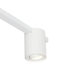 Modernes Schienensystem weiß mit 5 Strahlern 1-phasig - Rondoo Up