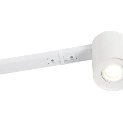 Modernes Schienensystem weiß mit 5 Strahlern 1-phasig - Rondoo Up