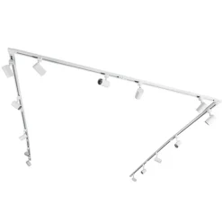 Modernes Schienensystem weiß mit 14 Spots 1-phasig - Jeana