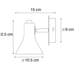 Modernes Spot Schwarz 1-flammig - Magno