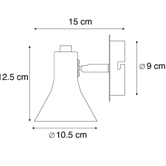 Modernes Spot Schwarz 1-flammig - Magno