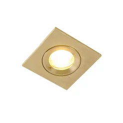 Modernes versenktes Spotgold IP44 - Xena Square