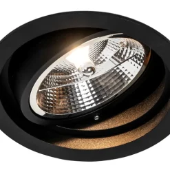 Modernes versenktes Spotschwarz verstellbar - Chuck 111