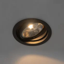 Modernes versenktes Spotschwarz verstellbar - Chuck 111