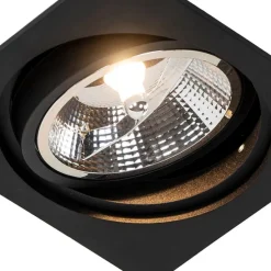 Modernes versenktes Spotschwarz verstellbar - Chuck 111