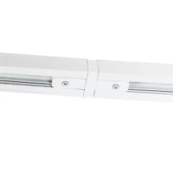 Modernes weißes Schienensystem mit 5 Spots 1-phasig - Jeana