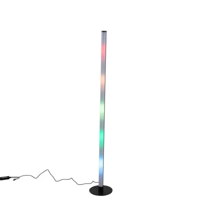 Neon Tischleuchte schwarz inkl. dimmbarem RGB-LED - Tijs