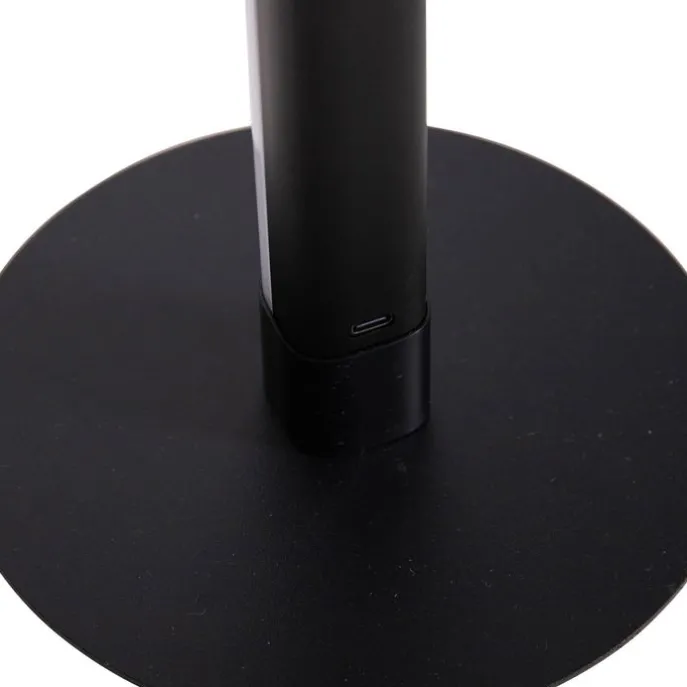 Neon Tischleuchte schwarz inkl. dimmbarem RGB-LED - Tijs