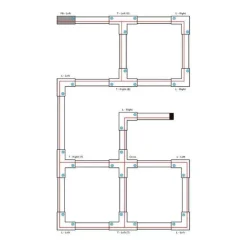 Netzteil für 3-Phasen-Schiene links schwarz - 3-phasig