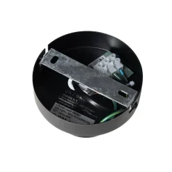 Orientale Deckenleuchte Schwarz mit Rattan - Maud