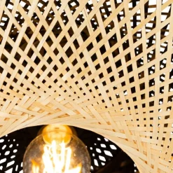 Orientalische Außendeckenleuchte Bambus 50 cm IP44 - Rina