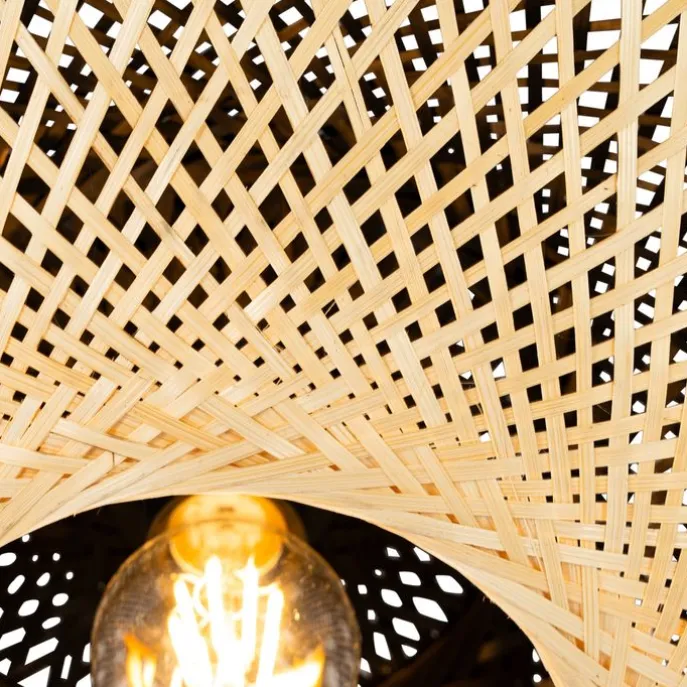 Orientalische Außendeckenleuchte Bambus 50 cm IP44 - Rina