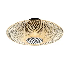Orientalische Außendeckenleuchte Bambus 50 cm IP44 - Rina