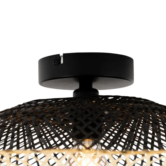 Orientalische Außendeckenleuchte Bambus 50 cm IP44 - Rina