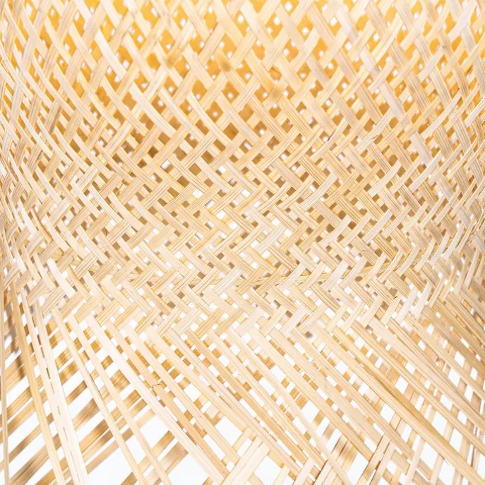 Orientalische Außenhängelampe aus Bambus IP44 - Carlos