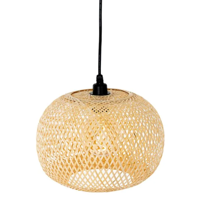 Orientalische Außenhängelampe Bambus 3-flammig IP44 - Rafael