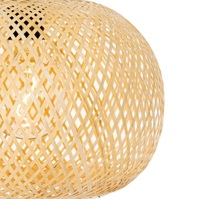 Orientalische Außenhängelampe Bambus 3-flammig IP44 - Rafael