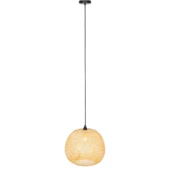 Orientalische Außenhängelampe aus Bambus IP44 - Rafael