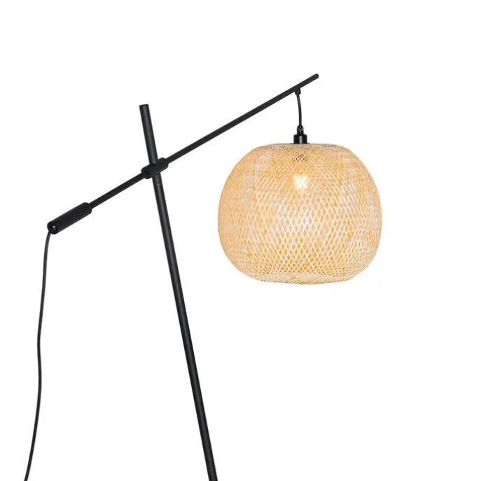 Orientalische Außenstehleuchte aus Bambus IP44 - Rafael