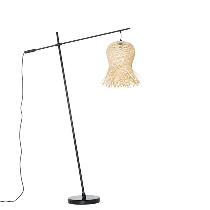 Orientalische Außenstehleuchte aus Bambus IP44 - Carlos