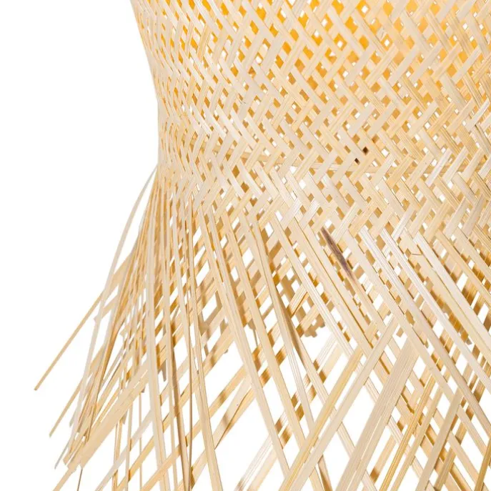 Orientalische Außenstehleuchte aus Bambus IP44 - Carlos