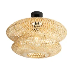 Orientalische Bambus Deckenleuchte - Ostrava Double
