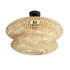 Orientalische Bambus Deckenleuchte - Ostrava Double