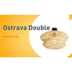 Orientalische Bambus Deckenleuchte - Ostrava Double