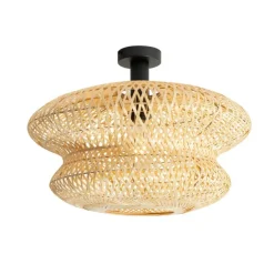 Orientalische Bambus Deckenleuchte - Ostrava Double