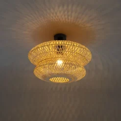 Orientalische Bambus Deckenleuchte - Ostrava Double