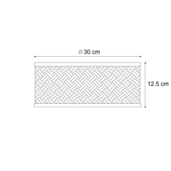 Orientalische Bambus Deckenleuchte Natur 30cm - Tremmo