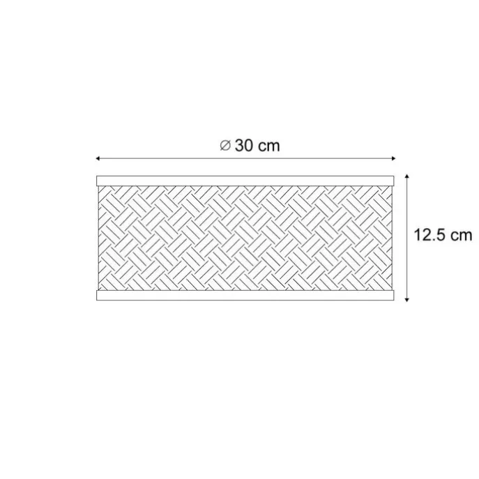 Orientalische Bambus Deckenleuchte Natur 30cm - Tremmo
