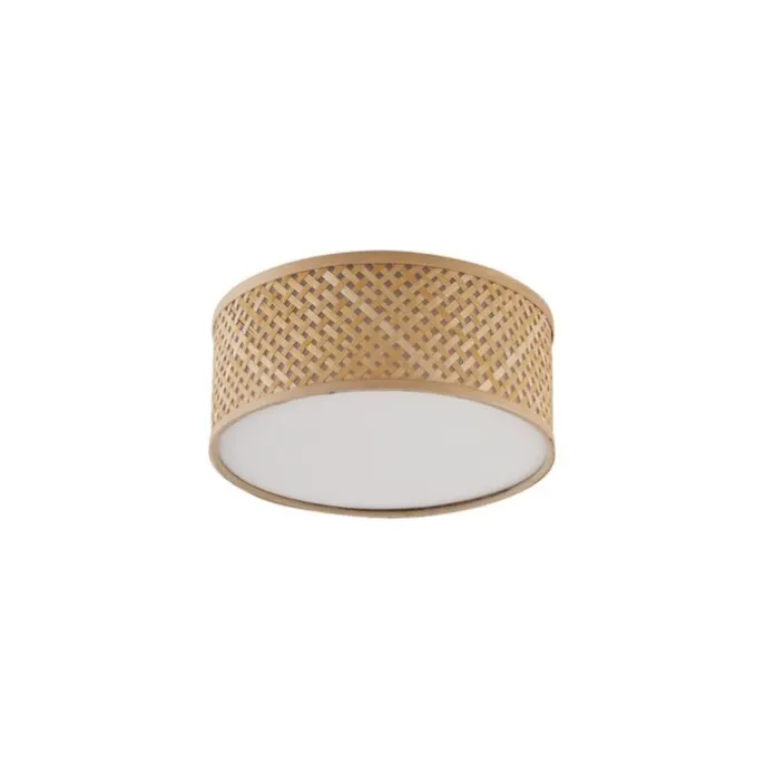 Orientalische Bambus Deckenleuchte Natur 30cm - Tremmo